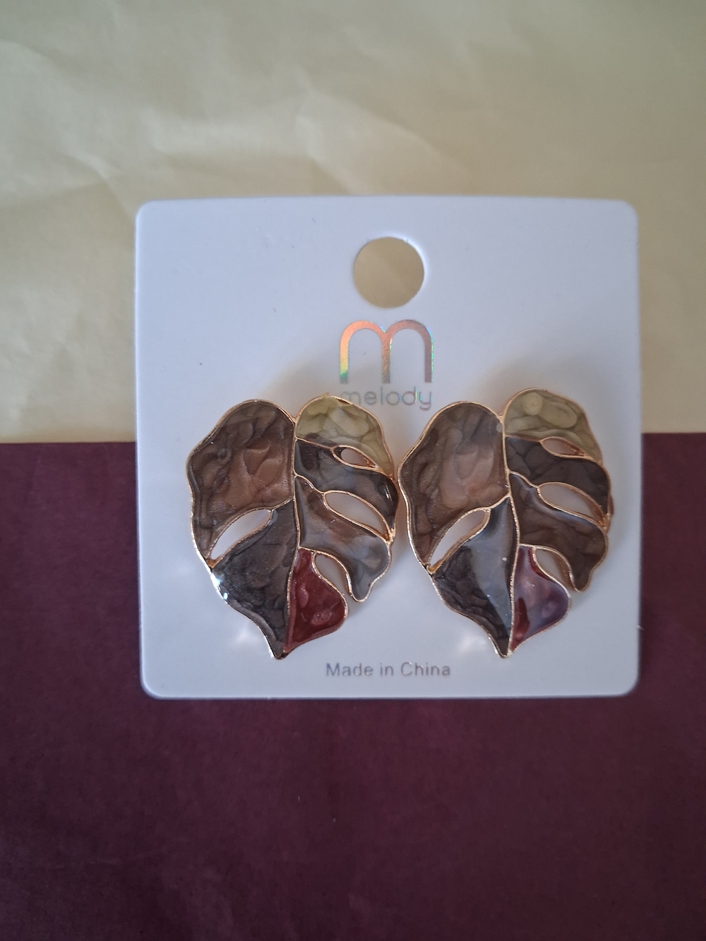 Multicolor Leaf Hair Clip Set
